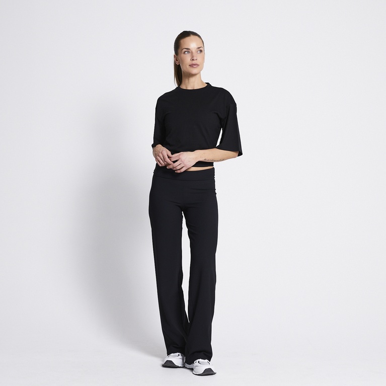 Wide sleeve training tee "Always" Black